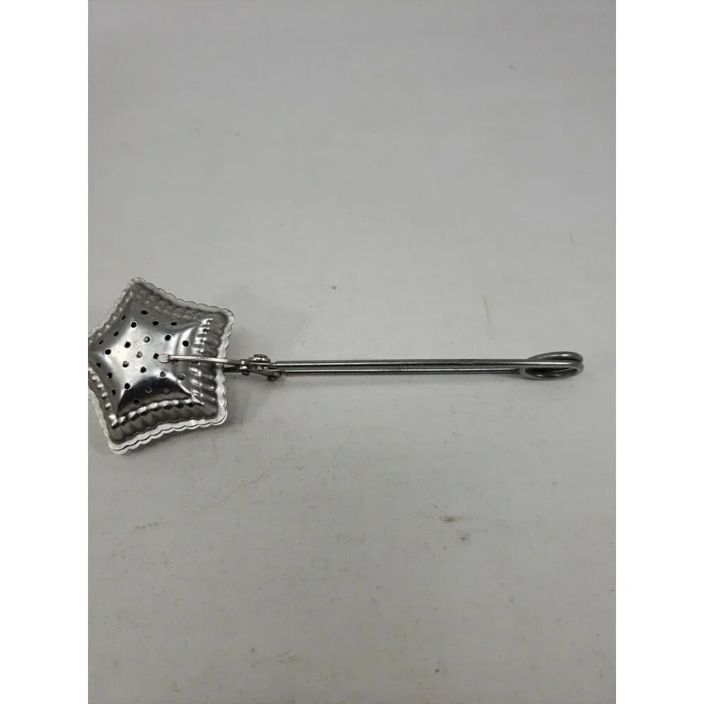 Vintage Star Shaped Metal Tea Infuser Tongs Loose Leaf Tea Steeper Strainer MCM